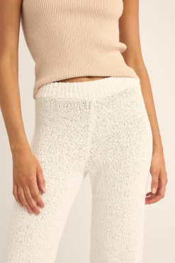 Adele Knit Pant White
