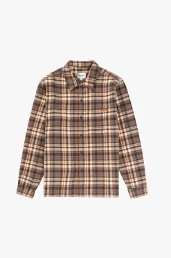 Albert Check LS Shirt Almond