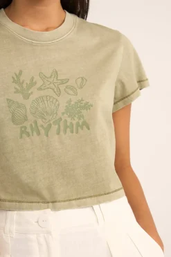 Beachcomber Crop Crew Tee Ivy