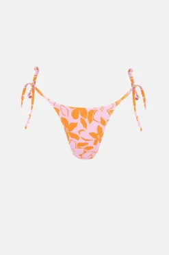 Bora Bora Floral Tie Side Hi Cut Pant Pink