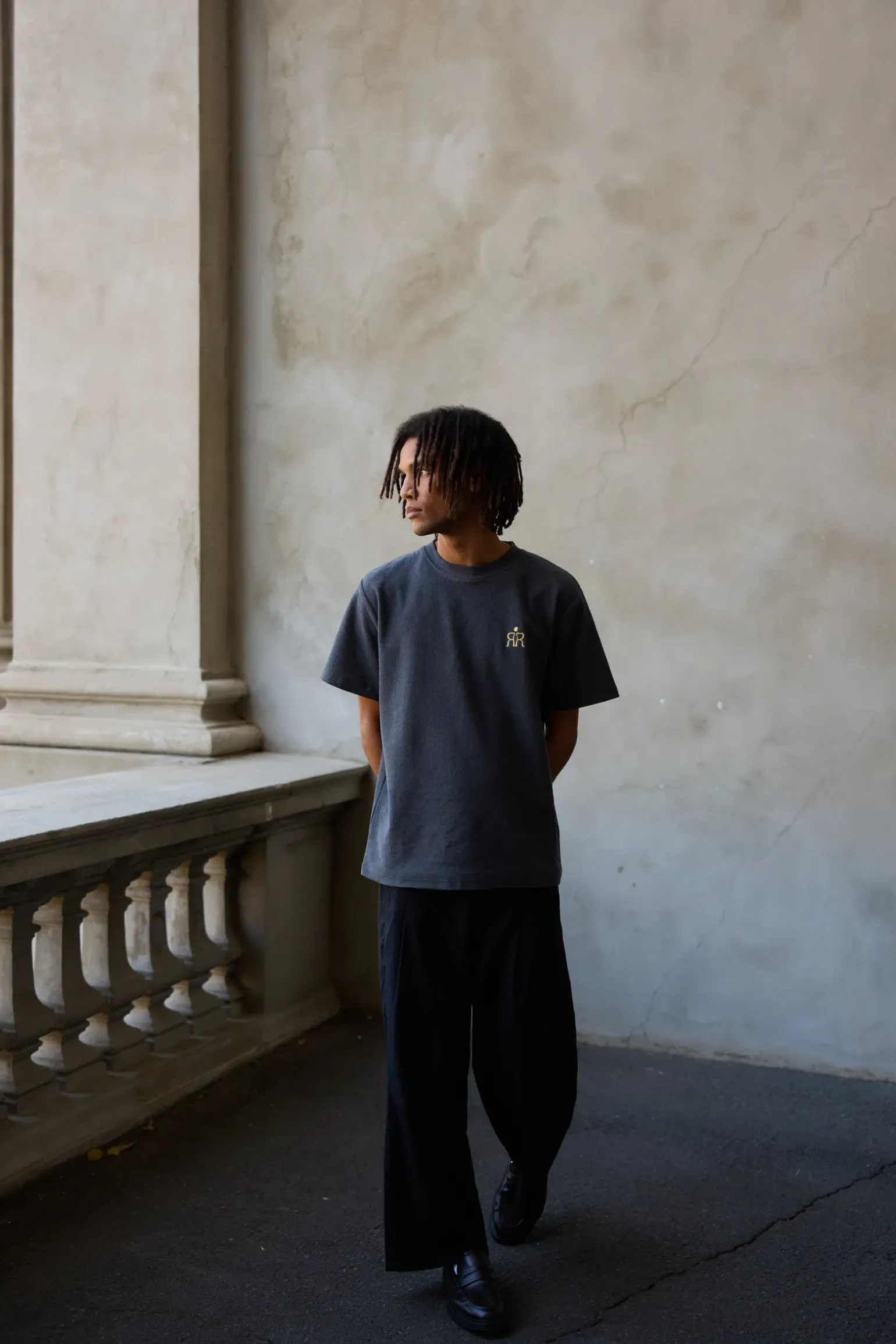 Breakers Terry Vintage Ss T-Shirt Stone Blue