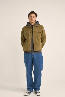 Brushed Twill Trucker Olive