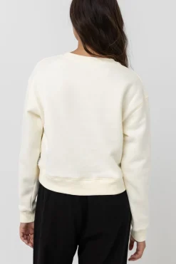 Classic Crew Neck Fleece Antique White