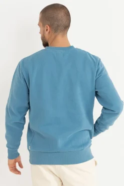 Classic Fleece Crew Mineral Blue