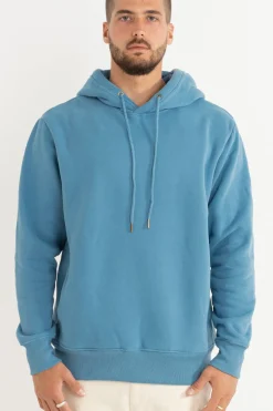 Classic Fleece Hood Mineral Blue