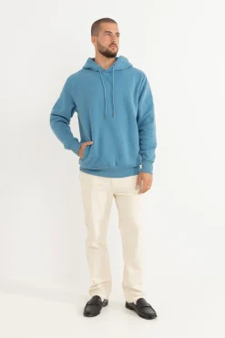 Classic Fleece Hood Mineral Blue