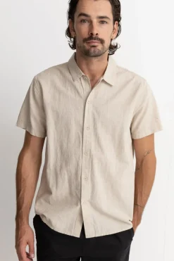 Classic Linen Ss Shirt Sand