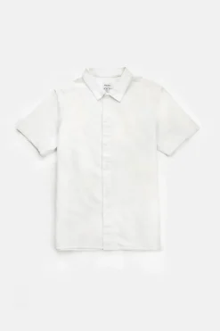 Classic Linen Ss Shirt White