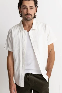 Classic Linen Ss Shirt White