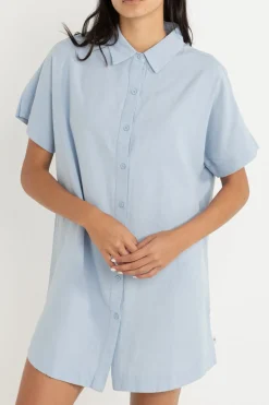 Classic Shirt Dress Blue