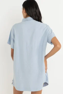 Classic Shirt Dress Blue