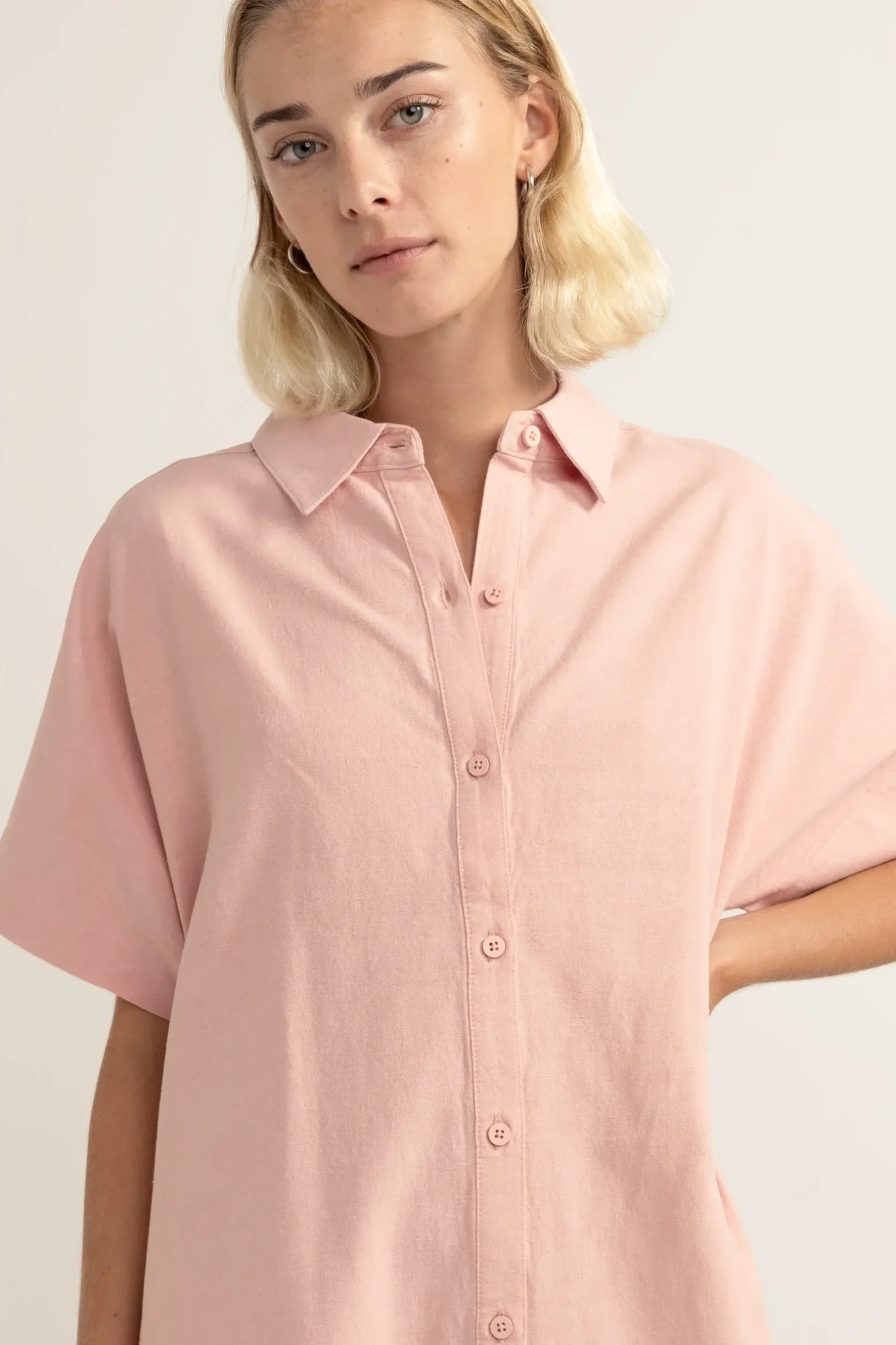 Classic Shirt Dress Rose