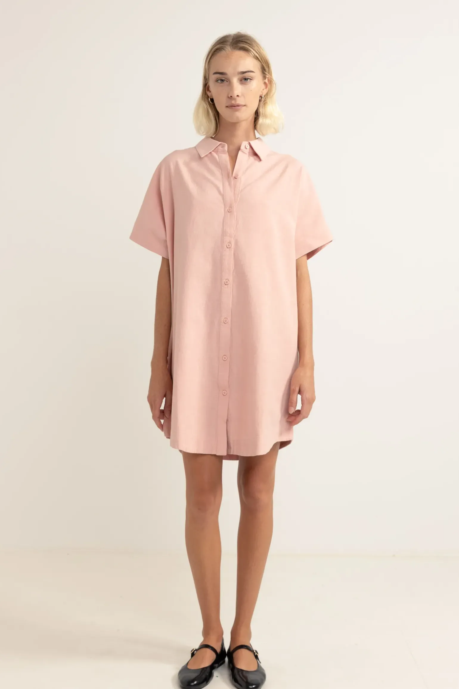 Classic Shirt Dress Rose