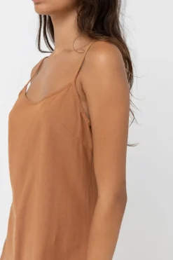 Classic Slip Dress Caramel
