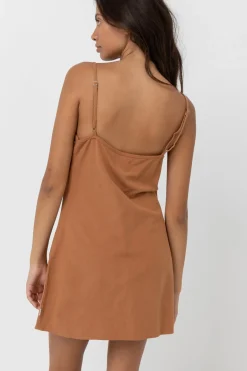 Classic Slip Dress Caramel