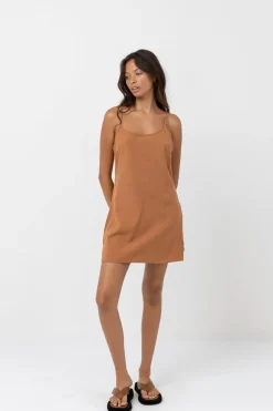 Classic Slip Dress Caramel