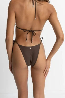 Classic Tie Side Hi Cut Pant Chocolate