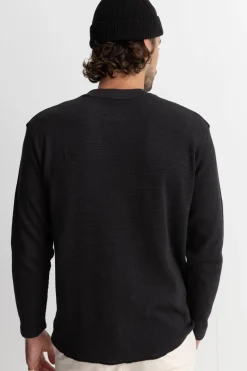 Classic Waffle Knit Vintage Black