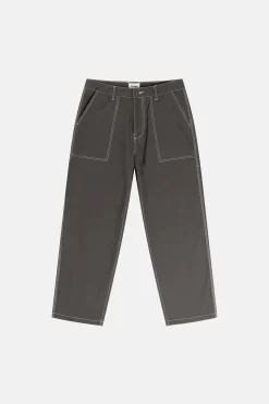 Contrast Stitch Carpenter Pant Black