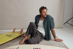 Contrast Stitch Carpenter Pant Black