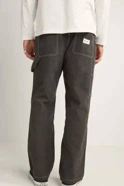 Contrast Stitch Carpenter Pant Black