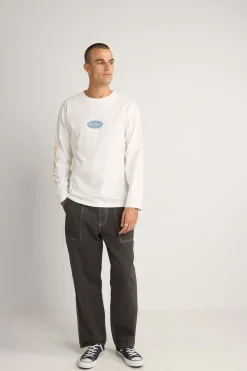 Contrast Stitch Carpenter Pant Black