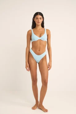 Cove Stripe Underwire Top Blue