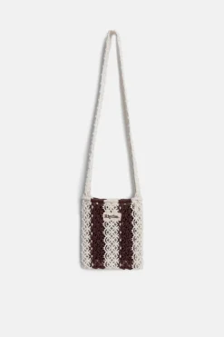 Crochet Shoulder Bag Brown