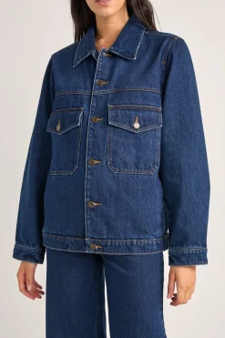 Demi Oversized Denim Jacket Indigo