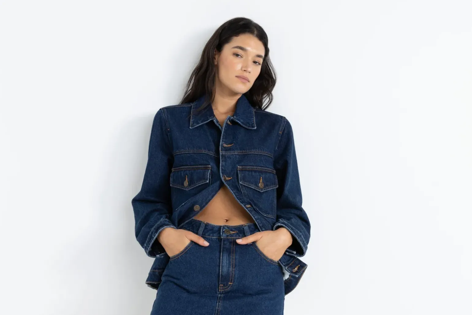 Demi Oversized Denim Jacket Indigo