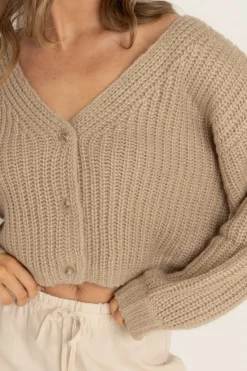 Eadie Oversized Knit Cardigan Cream