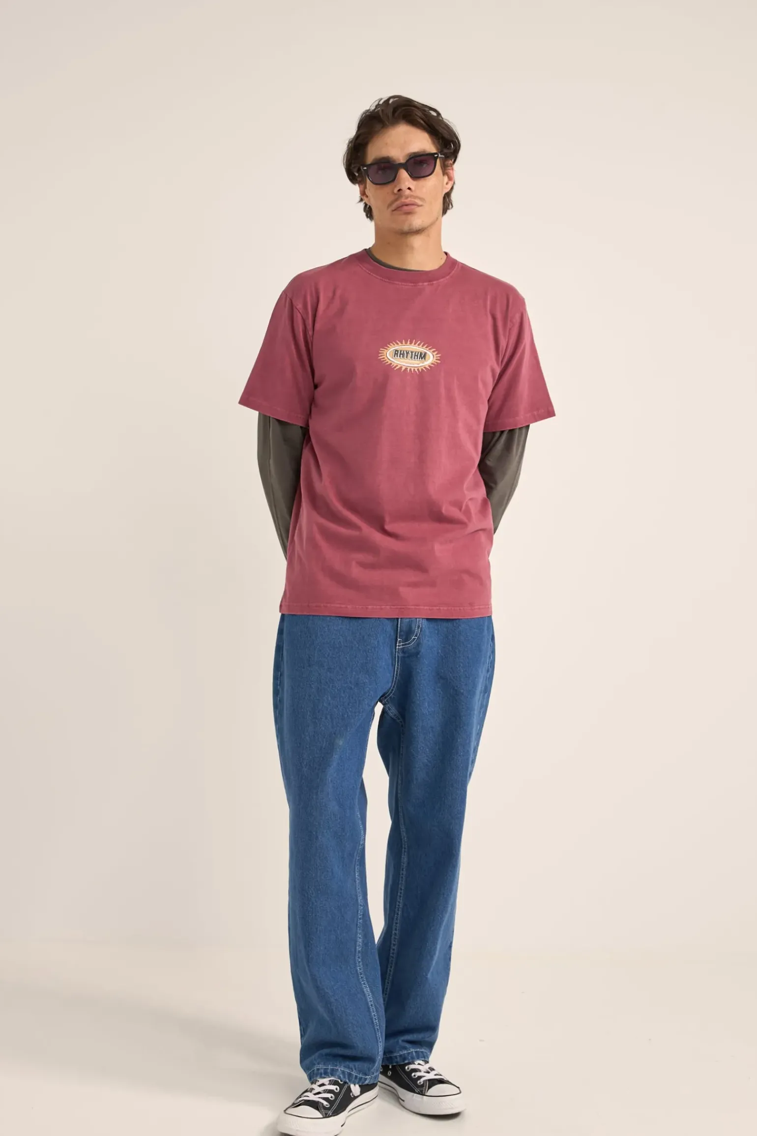 Ellipse Sun SS T-Shirt Vintage Red