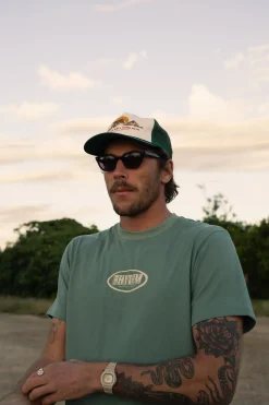 Elliptic Printed Vintage Ss T-Shirt Vintage Green