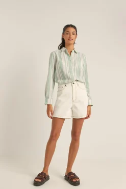 Escape Denim Short Cream