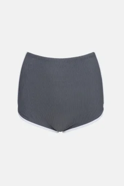 Essential Rib Contrast Surf Short Graphite