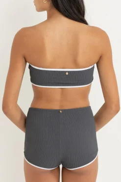 Essential Rib Contrast Surf Short Graphite