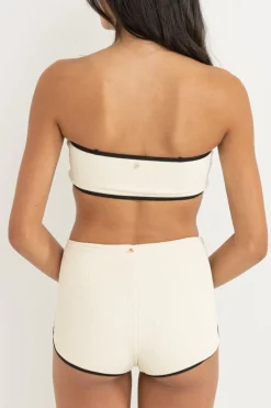 Essential Rib Contrast Surf Short Creme