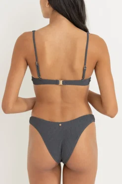 Essential Rib Hi Cut Pant Graphite