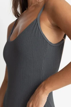 Essential Rib Minimal One Piece Graphite