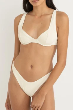 Essential Rib Underwire Top Creme