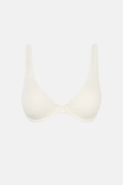 Essential Rib Underwire Top Creme