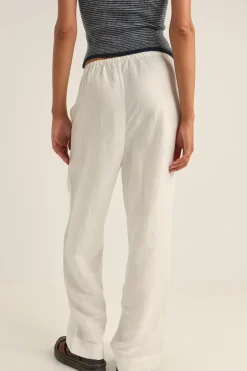 Frankie Elastic Pant White