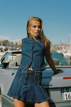 Gia Denim Vest Indigo