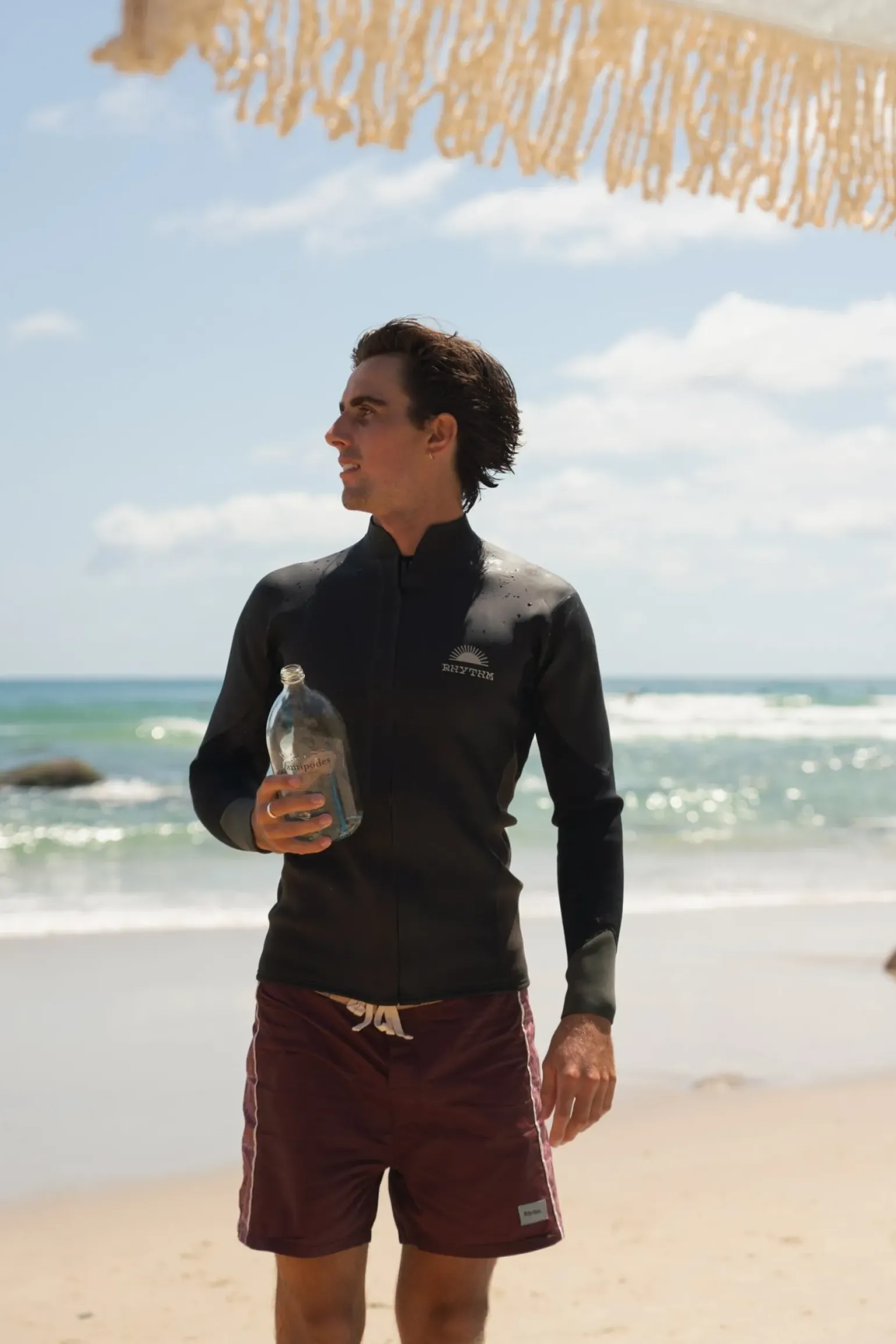 Heritage Front Zipper Jacket Black