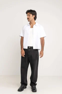 Jesse Pleat Ss Shirt White