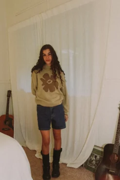 Juliet Floral Jumper Beige