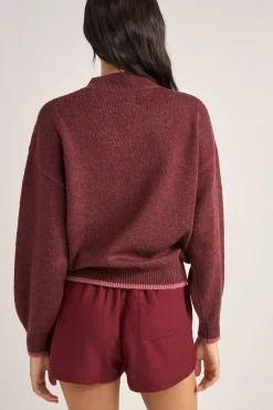 Juliet Floral Jumper Burgundy