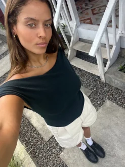 Juno Off Shoulder Top Black