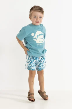 Kids Peace SS T-Shirt Blue