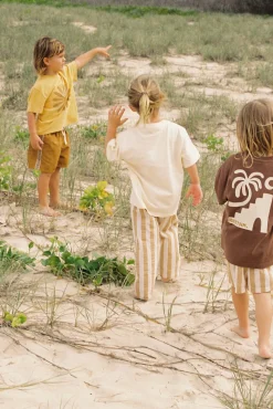 Kids Peace SS T-Shirt Natural White